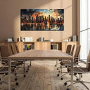 New York Skyline Wall Art for Living Room Modern Canvas Wall Art for Bedroom Above Bed Large Art Work for Office Walls 24 x 48 Inch by CozyNest Decor