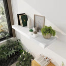 White Floating Shelves 36 Inch Long, 12 Inch Deep Floating Shelves for Wall, 36 x 12 Shelves for Wall Storage & Display, 2" Thick Floating Shelf for Bathroom, Living Room, Bedroom, Set of 1 by CozyNest Decor