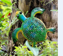 Natelf Solar Powered Turtle Statue Outdoor Decor Metal Animal Yard Art Waterproof Outdoor Sculptures for Patio, Yard, Balcony, Yard Ornament - Unique Housewarming Gifts by GreenHaven Gardens