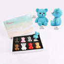 8Pcs Mini Resin Teddy Bear Figurines Cute Sweater Bears Desktop Ornaments Car Interior Decoration Garden FigurinesTiny Bear Statues Animals Sculpture Micro Landscape by GreenHaven Gardens