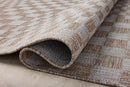 Loloi Amber Lewis Topanga Collection TOP-03 Natural/Dove 5'-3" x 7'-6" Indoor/Outdoor Area Rug by CozyNest Decor