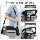 Accmor Universal Stroller Organizer with Insulated Cup Holder Detachable Phone Bag and Shoulder Strap,Stroller Bag Caddy Organizer Fits for Uppababy, Baby Jogger, Britax Strollers by TinyTreasures Baby Boutique
