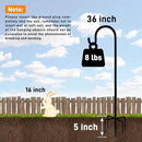 Shepherd Hooks Outdoor 36 Inches for Lanterns Heavy Duty Shepherd Stand Plant Hanger Yard Hooks for Solar Lights,Bird Feeder,Wedding,Mason Jar,Planter Pot by GreenHaven Gardens