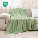 EMME Cotton Blanket Twin XL for Bed Soft Muslin Blankets 66"x90" Lightweight Breathable Layering Bedspread Coverlet All Season Gauze, Sage Green by CozyNest Decor