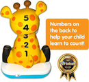 Stack-a-Roos Baby Giraffe by Salus Brands - Animal Stacking Toy, Educational Early Learning Toy for Infants Babies Toddlers, Age 12+ Months - Great Baby Gifts, STEM by TinyTreasures Baby Boutique