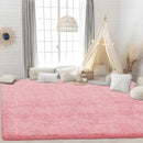 4x6 Area Rug for Living Room: Fluffy Shag Soft Washable Rugs Fuzzy Plush Indoor Carpet for Bedroom Nursery Playroom Dorm Kids Girls Boys Room (Pink, 4'x6') by TinyTreasures Baby Boutique