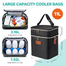 PIIOSER Breastmilk Cooler Bag with Ice Pack Fits 6 Baby Bottles Up to 9 Ounce, Insulated Baby Bottle Tote Bags, Double Layer Waterproof Leak-Proof with Shoulder Strap for Nursing &Working Mom by TinyTreasures Baby Boutique