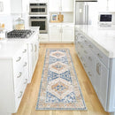 Lahome Boho 2x6 Hallway Runner Rug, Non-Slip Thin Washable Kitchen Rugs, Oriental Distressed Print Carpet Runner for Entryway Bedroom Bathroom Laundry by TinyTreasures Baby Boutique