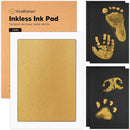 1-Pack Inkless Baby Hand and Footprint Kit - Mess Free Ink Pad for Newborn Keepsake, Dog Nose & Paw Print Kit, Clean Touch Ink Pad for Baby Hand & Footprints, Ideal New Mom Gifts (Gold, Jumbo) by TinyTreasures Baby Boutique