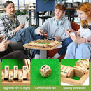 ropoda Shut The Box Game, Upgraded 12 Numbers Wooden Board Games for Adult and Kids, Shut The Box Dice Game -Addition Training, Fun for Family Game Night by TinyTreasures Baby Boutique