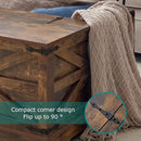 Coffee Table with Storage, Rustic Brown Square Coffee Tables for Living Room, Lift top Coffee Table with Large Hidden Compartment, Smart Cocktail Tables with Flip Top Lids for Home Office by CozyNest Decor