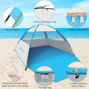 Gorich Beach Tent Sun Shelter for 3/4-5/6-7/8-10 Person with UPF 50＋ UV Protection, Lightweight & Easy Setup Beach Shade Canopy, Portable Beach Shade Tent Beach Cabana by TinyTreasures Baby Boutique
