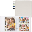 Vienrose Linen 3-Ring Photo Album Holds 190 Photos, 160 4x6 Photos and 30 6x8 Pictures, Picture Album with Multiple Size Pockets, Memory Book for Family Wedding Anniversary Baby, Beige by TinyTreasures Baby Boutique
