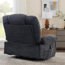 Oversized Power Recliner Chair 350lb with Hidable Cup Holders, Extra Wide Large Big Electric Recliner Chair with Lumbar Support Pillow Nursery Chair Living Room (Power, GREY-6001) by CozyNest Decor