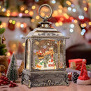 Christmas Snow Globes,Christmas Decorations for Home,with 6 Hour Timer,Musical Snow Globe,Battery Or USB Powered,Christmas Lantern,Christmas Festival Decor, Reindeer Vehicle