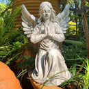 Praying Angel Garden Statue, Religious Fairy Sculpture Waterproof Decorative Figurine Art Decor for Patio, Lawn, Yard, Housewarming Ornament Present Angels HSa-1 by CozyNest Decor