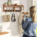 29" Coat Rack Wall Mount with Shelf, 4 in 1 Wall Mounted Coat and Key Hanger with 11 Hooks, Entryway Key Holder with Mail Holder for Living Room, Bedroom by CozyNest Decor
