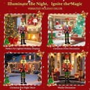 61Inch Nutcracker Christmas Decor Outdoor with LEDs 5 Feet Lighted Large Nutcracker Lighted Christmas Decorations Outdoor with Stakes & Zip Ties for Xmas Yard, Porch, Lawn by CozyNest Decor