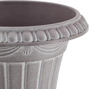 PL20WW Indoor/Outdoor Classic Traditional Plastic Urn Planter, Whitewash, 10" x 12", White Wash by GreenHaven Gardens