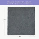 Bigacogo Chunky Knit Throw Blanket for Couch, 80x90 inches, 100% Hand Knitted with Thick Jumbo Chenille Yarn, Cozy Soft Large Rope Knot Cable Crochet Blankets for Sofa Bed Living Room, Iron Gray by CozyNest Decor