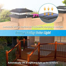 VOLISUN 4x4 Solar Post Cap Light 16pack,Solar Fence - Post Lights Outdoor Waterproof for Wooden/Vinyl Post, White Deck Post Cap Light Solar Powered with Warm White for Garden/Patio/Porch, Black by CozyNest Decor