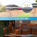 VOLISUN 4x4 Solar Post Cap Light 8pack,Solar Fence - Cap Lights Outdoor Waterproof for Wooden/Vinyl Post,Black Deck Post Cap Light Solar Powered with Warm White for Garden/Patio/Porch by CozyNest Decor
