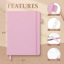 Planner 2025-2026, Academic Linen 2025-2026 Monthly Planner July 2025 to June 2026, Weekly & Daily Organizer with Tabs, Note Pages, Hardcover 5.65" x 8.15"- Ideal for School, Work & Productivity-Pink by TinyTreasures Baby Boutique