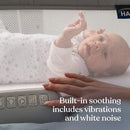 HALO BassiNest Soothing Swivel Sleeper 3.0S – Over-Bed Baby Bassinet with 360 Rotation, Adjustable Height, Breathable Mesh, Calm Sounds & Vibrations, Safe Close Sleeping, Lowering Wall for Easy Access by CozyNest Decor