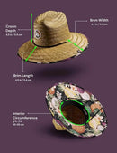 Straw Hat for Men & Women | Lifeguard Hat, Beach Hat & Sun Hat | UPF 50+ Wide Brim for Sun Protection | One Size | Hemlock by GreenHaven Gardens