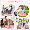 Rechargeable Dance Mat Toys for Girls, Light Up Dance Pad with Wireless Bluetooth, Xmas B-Day Gifts for 3 4 5 6 7 8 9 10 11 12 Years Old Kids (Pink) by TinyTreasures Baby Boutique
