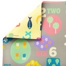 Baby Care Play Mat (Large, Playful - Letters and Numbers) 82'' x 55'' Original One-Piece Reversible Rollable Waterproof Play Mat for Infants, Babies, Toddler, and Kids by TinyTreasures Baby Boutique