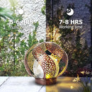 Huaxu Solar Lights Outdoor Garden Decor Waterproof Cracked Glass Globe LED Light Bronze Art Metal Retro Design Decorative Yard Patio Lawn Pathway Gift for Mom Women Anniversary Birthday by GreenHaven Gardens