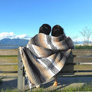 Traditional Handwoven Mexican Blanket, Large Falsa Serape - Soft & Durable - Vibrant Beach, Picnic, Yoga & Camping Mat - Lightweight Boho Throw 70"x50" (Haze) by CozyNest Decor