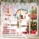 Sublimation Wind Spinner Blanks, 10 Inch 3D Aluminum Metal Hanging Wind Spinner Bulk for Garden Yard Outdoor, Window Porch Decoration for Heat Press Transfer DIY (23. Santa hat-6pcs) by GreenHaven Gardens