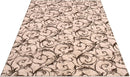 Non-Slip Washable 5x7 Area Rugs for Living Room Bedroom, Ultra Soft Bedside Rug, Indoor Floor Carpet for Kids Girls and Boys, Dorms, Nursery Rooms, Non-Skid Area Rug, Floral Beige Brown, 5' x 7' by TinyTreasures Baby Boutique