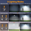 LUTEC 84W 9500LM LED Security Light Motion Sensor Outdoor Lights with Night Light, 4 Head LED Flood Lights Outdoor 5000K Daylight, IP65 Waterproof, Motion Detected Lights for Outside (White) by GreenHaven Gardens