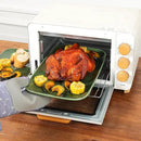 vicrays Ceramic Rectangle Serving Platters - 14" 12" 10" Porcelain Serving Trays Plates for Party BBQ Appetizers Sushi Dessert - Microwave Oven and Dishwasher Safe - Set of 3 Green by CozyNest Decor