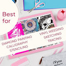 iVyne Rechargeable A4 Light Pad for Tracing & Weeding - LED Light Board for Weeding Vinyl - for Cricut Vinyl Weeding Tools - Ultra-Thin & Portable - Perfect for Artists & Crafters - Pink by TinyTreasures Baby Boutique