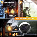 2 Pack Solar Lanterns Outdoor Hanging Lantern Lights, Metal Decor Lantern, Waterproof LED Decorative Garden Light - Garden Decoration for Patio, Yard, Pathway, Landscape by GreenHaven Gardens