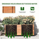 Wooden Raised Garden Bed Planter Box – Fir Wood Outdoor Vegetable, Herb & Flower Box with Drainage Holes – 31.5"x15.75"x12.6", Rot-Resistant, for Patio, Yard, Balcony by GreenHaven Gardens