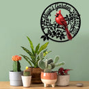 Personalized Name Garden Cardinal Metal Signs with Stake, Custom Family Name Yard Decor for Outdoor Outside, Cardinal Lawn Patio Stake Gardening Enthusiasts Grandmothers Gift by CozyNest Decor