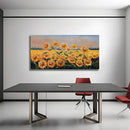 Yuaxker Large Sunflower Wall Decor Yellow Aesthetic Floral Canvas Painting Unique Flower Printed Wall Art Artwork for Living Room Bedroom Dining Room Office Home Decor 30x60inch by CozyNest Decor