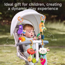 TUMAMA Hanging Vegetable Plush Toy Set, 4 Different Vegetable Crib Stroller Toys, Early Baby Cognitive Sensory Rattle Hanging Toy with Teether. Suitable for Babies 0, 3, 6, 9, 12 Months by TinyTreasures Baby Boutique
