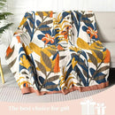 Boho Throw Blanket for Bed - 100% Pure Cotton Ultra Soft Rustic Quilt - Farmhouse Decor Bed Blankets, All Season Rustic Throw for Sofa Couch Chair(60"×80", Floral Sea) by CozyNest Decor