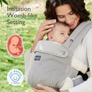 Momcozy Breathable Mesh Baby Carrier, Ergonomic and Lightweight Infant Carrier for 3-24 Months with Enhanced Lumbar Support, All Day Comfort for Hands-Free Parenting, Air Mesh-Grey by TinyTreasures Baby Boutique