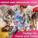 QUOKKA Magnetic Toddler Puzzles Ages 4-6 - 2x48 Travel Puzzles Games for Kids 3-5 Years Old - Activities Car Toy for Boys and Girls 2-4 yo - Polar & Jungle Animals Learning Magnet for Road Trip by TinyTreasures Baby Boutique