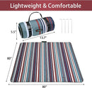 HX&OD Outdoor Picnic Blanket Extra Large, 80''*80'' Waterproof Picnic Mat with Stakes Foldable Camping Blanket Portable with Carry Strap for Beach Mat (Red, 80''*80'') by TinyTreasures Baby Boutique