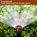 10 Pieces Variable Arc Nozzle, Replacement Pop-up Sprinkler Heads Compatible with Most of Adjustable Pop Up Sprinkler Spray Head for Garden Lawn Irrigation (8AN) by GreenHaven Gardens