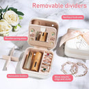 AYGXU Travel Jewelry Box for Women and Girls - Small Case With Initial A-Z - Teacher Gifts by TinyTreasures Baby Boutique