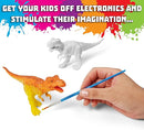 STEM.org Dinosaur Painting Kit for Kids with Dino Trivia-Dinosaur Crafts for Kids Ages 3-5 + w/ 2 T-Rex Set - Screen Free, Educational Gifts for Boys by TinyTreasures Baby Boutique
